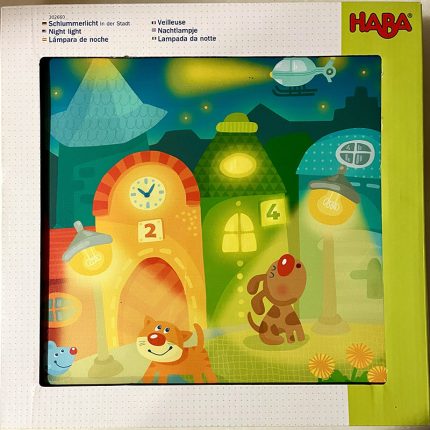 Lampara infantil en la ciudad Haba