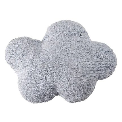 Cojín infantil lavable Nube azul de Lorena Canals