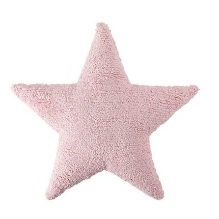 Cojín infantil lavable Estrella rosa de Lorena Canals