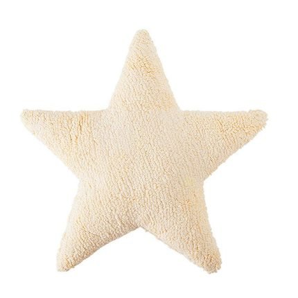 Cojín infantil lavable Estrella vainilla de Lorena Canals