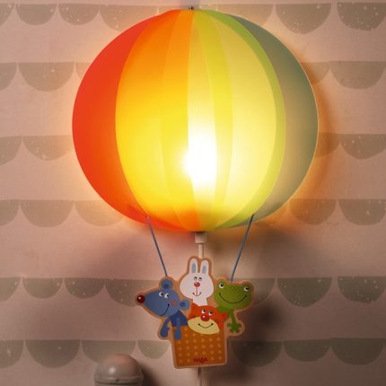 lámpara infantil animales en globo