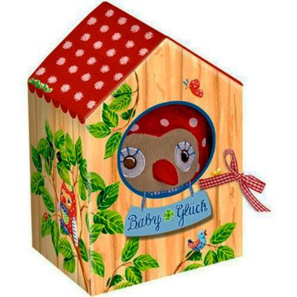 Peluche Buhíto en su casita