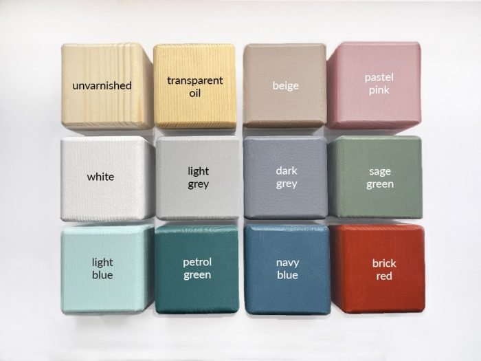Colores cama Montessori Lucky con protector