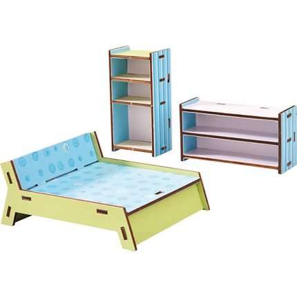 Muebles para la casa de muñecas Dormitorio
