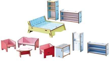 Muebles para la casa de muñecas Torre rayo de sol
