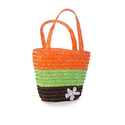 Cesta Flor naranja - verde