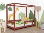 Cama Montessori con dosel y protector Bunky
