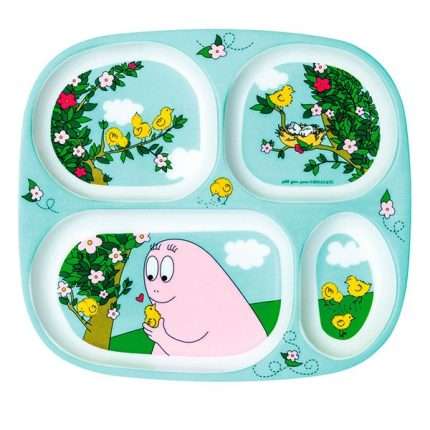 Bandeja 4 compartimentos Barbapapá