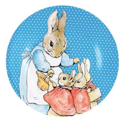 Plato Mamá Coneja y los conejitos