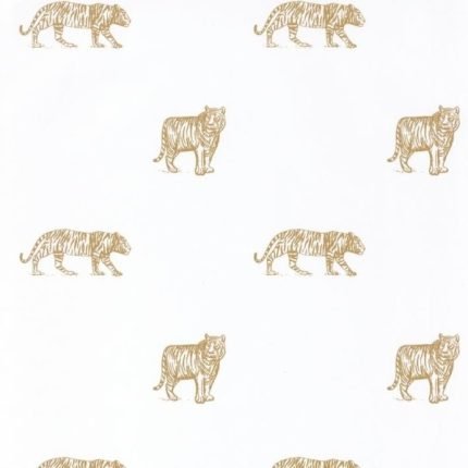 Papel pintado Nuestro Planeta Ojo del tigre Blanco/Ocre