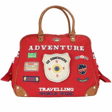 Bolso cambiador Insignias rojas