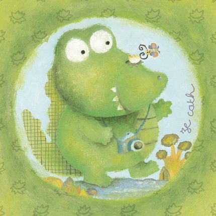 Cuadro infantil Pequeño Cocodrilo