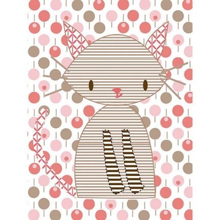 Cuadro infantil Gatito a rayas
