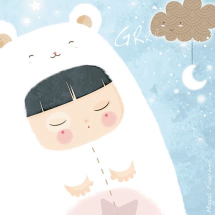 Cuadro infantil Shh es de noche