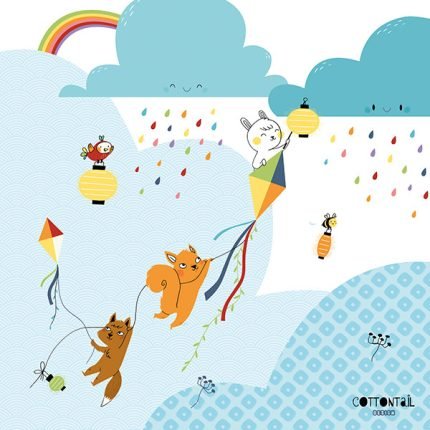 Cuadro infantil Volando a las nubes