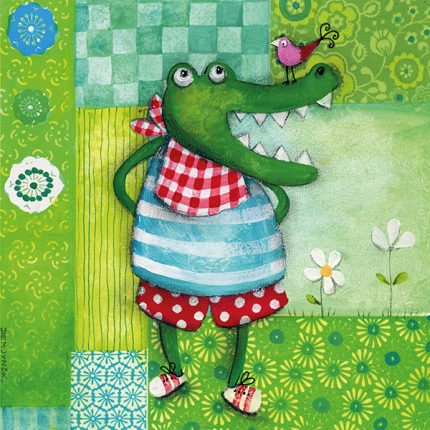 Cuadro infantil Gaspar el cocodrilo