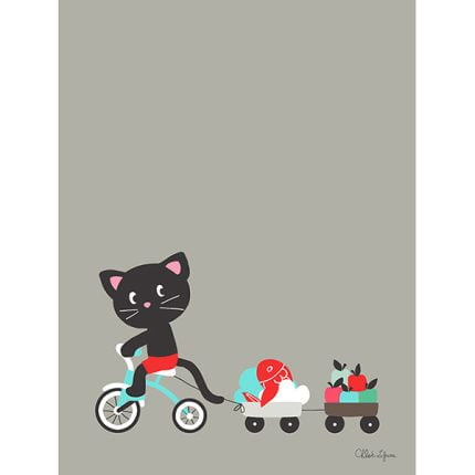 Cuadro infantil Pequeño Paseo en Triciclo