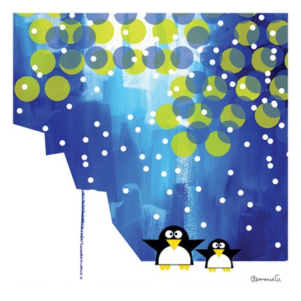 Cuadro infantil Bajo la nieve