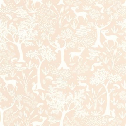 Papel pintado POETIC FOREST ROSE NUDE