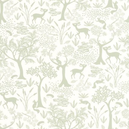 Papel pintado POETIC FOREST VERT AMANDE