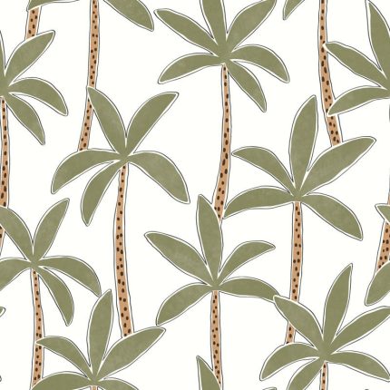 Papel pintado Se Balancer blanc vert