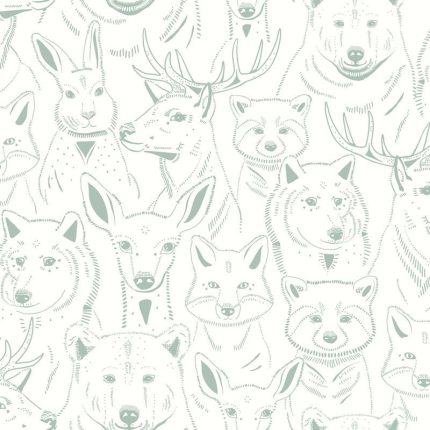 Papel pintado s'amuser blanc