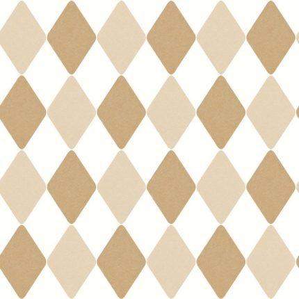 Papel pintado infantil Rombos Danser beige