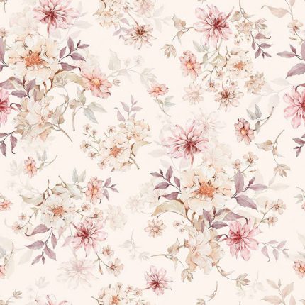Papel pintado Flowers with violet