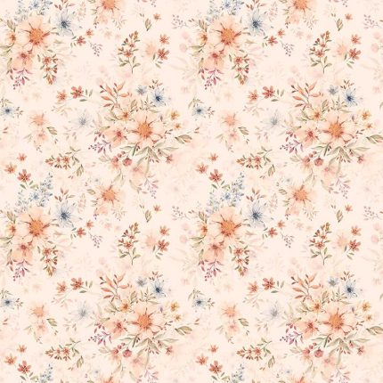 Papel pintado Flowers with orange