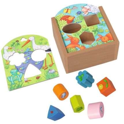 Puzzle de cubos Animales del jardín