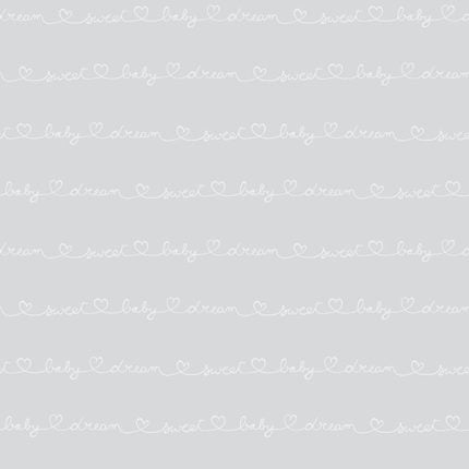 Papel pintado infantil Letras gris