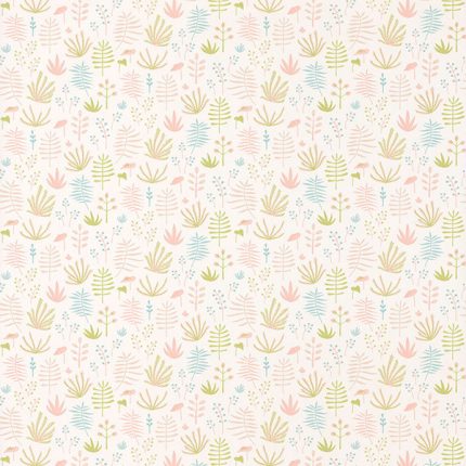 Papel pintado infantil Flores tropical