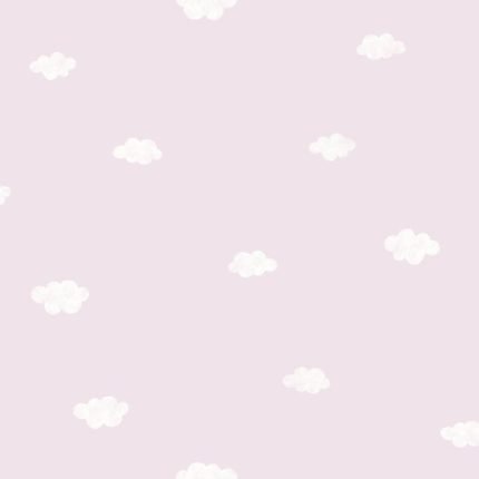 Papel pintado infantil Nubes lila