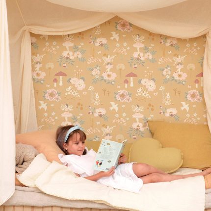 Papel pintado infantil Old Garden Mellow Yellow
