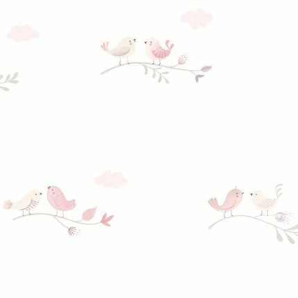 Papel pintado infantil Pajaritos