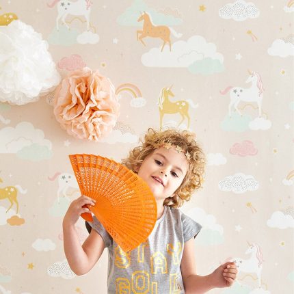 Papel pintado infantil Rainbow Treasures Lovely Pastel Pink