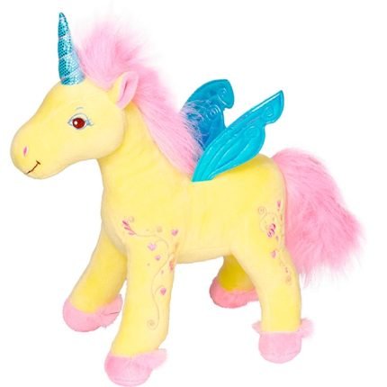 Peluche Unicornio amarillo Princesa Lillifee