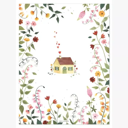 Lámina infantil Flores del campo