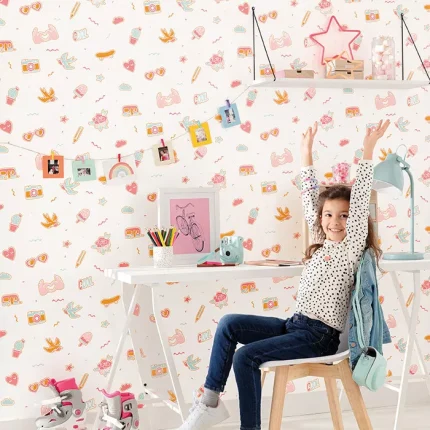 Papel pintado infantil Pins Me