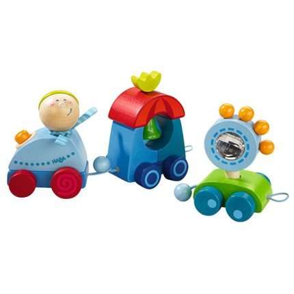 Juguete de madera Tren Leo Lock
