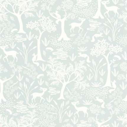Papel pintado POETIC FOREST BLEU CIEL