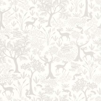 Papel pintado POETIC FOREST GRIS DUVET