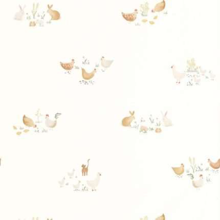 Papel pintado COMPANIONS OF THE FARM TERRACOTTA