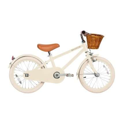 Bicicleta con pedales vintage Banwood crema