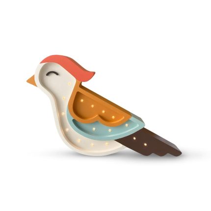 Lámpara infantil pájaro azul