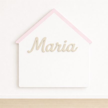 Cabecero personalizado Casita con nombre