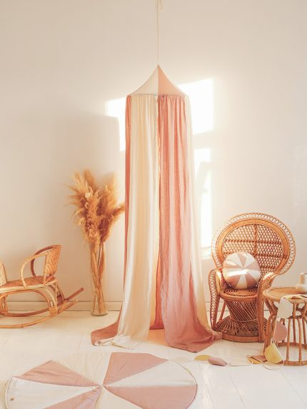 Dosel Circo Rosa suave Beige