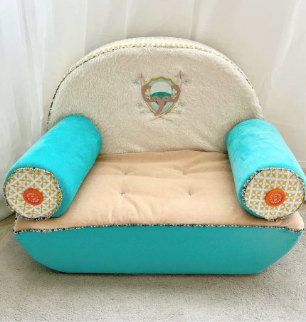 Sofá infantil turquesa beige L'oiseau Bateau