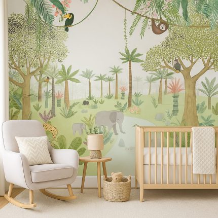 Mural infantil Selva